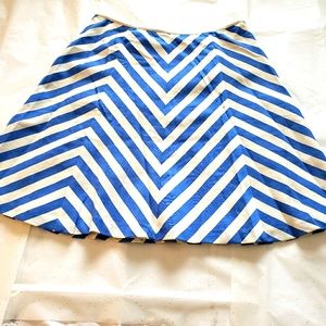 Blue chevron circle skirt